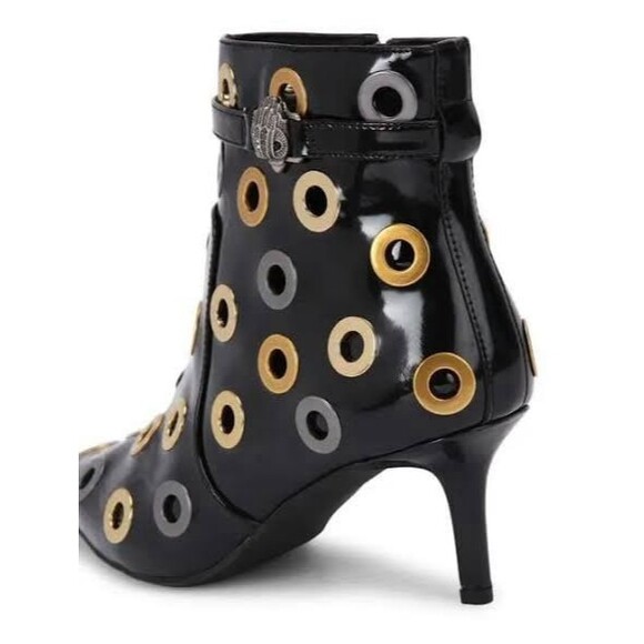 Kurt Geiger London Kensington Flexi Eyelet Ankle Boots Sz W 38 Edgy Witchy Goth - Picture 8 of 8